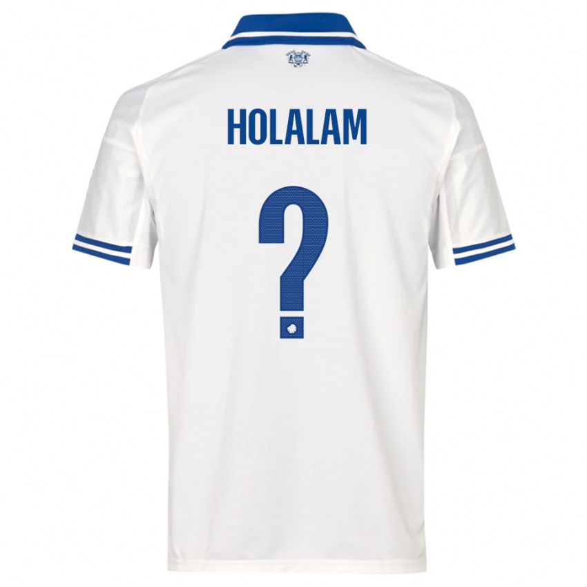 נשים Ishaq Holalam #0 לבן כחול ג'רזי ביתית 2025/26 חולצה קצרה