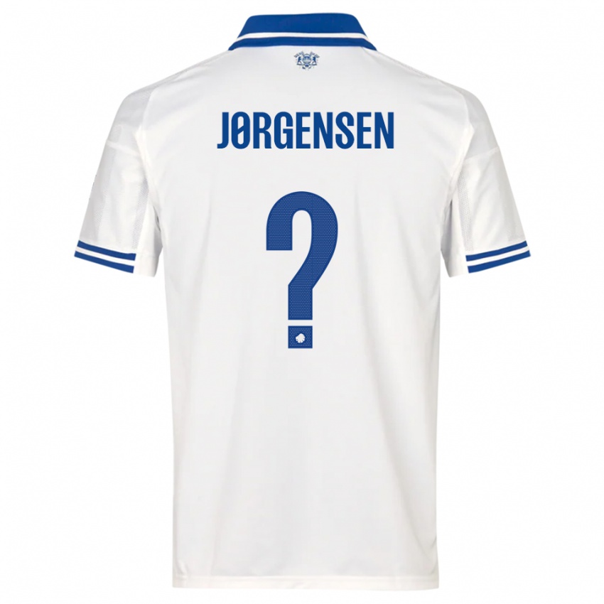 נשים מאדס יורגנסן #0 לבן כחול ג'רזי ביתית 2025/26 חולצה קצרה