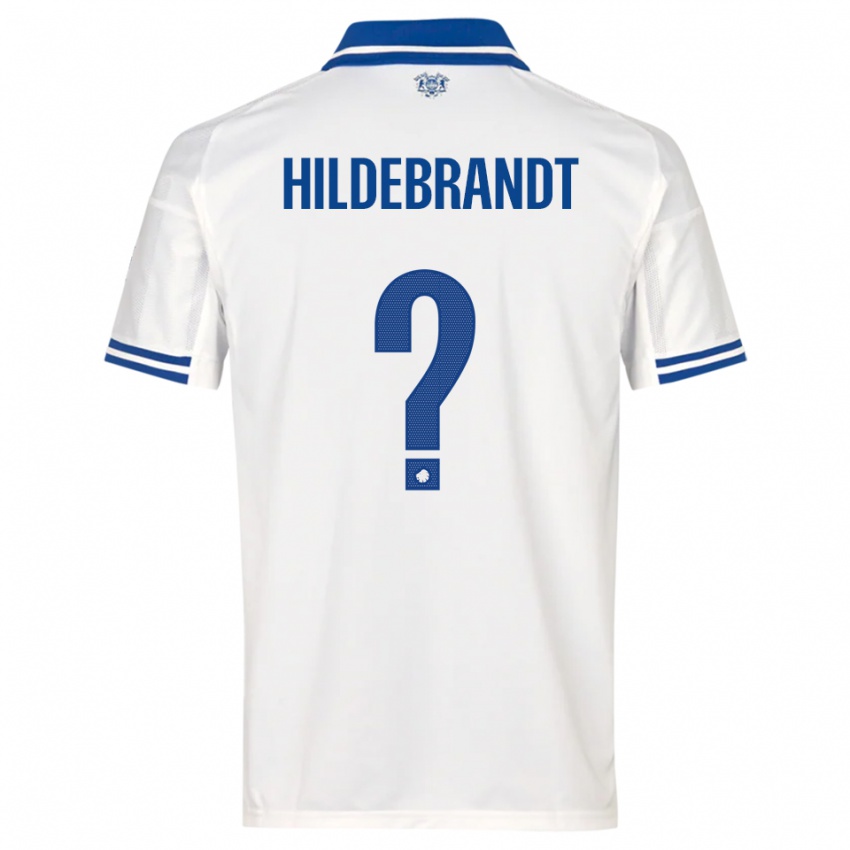 נשים Sylvester Hildebrandt #0 לבן כחול ג'רזי ביתית 2025/26 חולצה קצרה