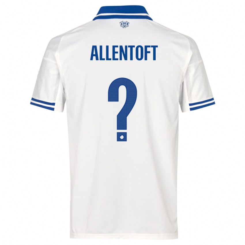 נשים Philip Allentoft #0 לבן כחול ג'רזי ביתית 2025/26 חולצה קצרה