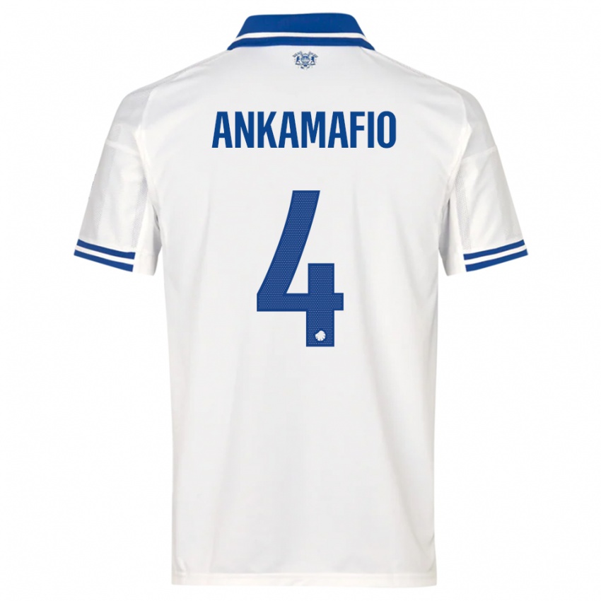 נשים Graham Ankamafio #4 לבן כחול ג'רזי ביתית 2025/26 חולצה קצרה