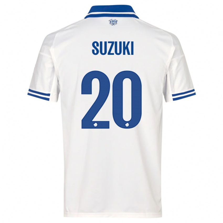 נשים ג׳אנוסוקה סוזוקי #20 לבן כחול ג'רזי ביתית 2025/26 חולצה קצרה
