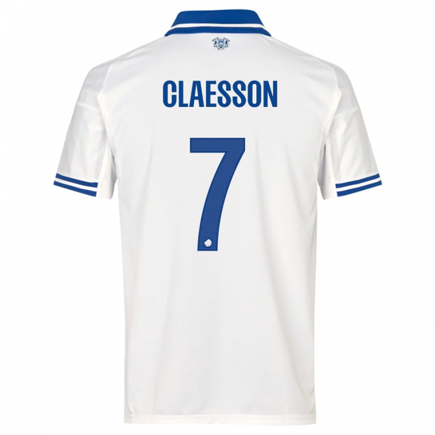 נשים יקטור קלאסון #7 לבן כחול ג'רזי ביתית 2025/26 חולצה קצרה