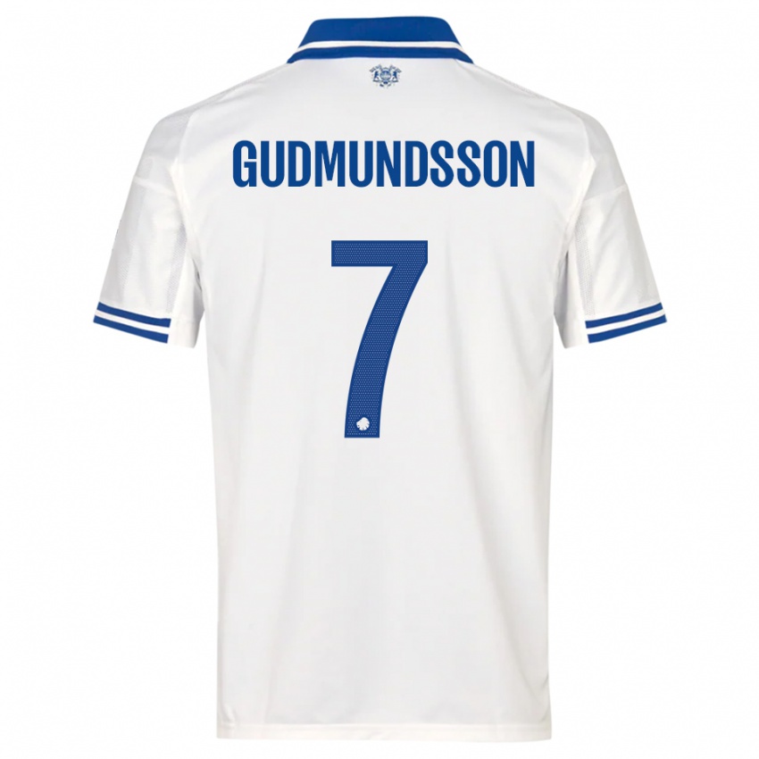 נשים Galdur Gudmundsson #7 לבן כחול ג'רזי ביתית 2025/26 חולצה קצרה