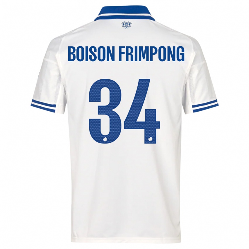 נשים דייוויד פרימפונג #34 לבן כחול ג'רזי ביתית 2025/26 חולצה קצרה