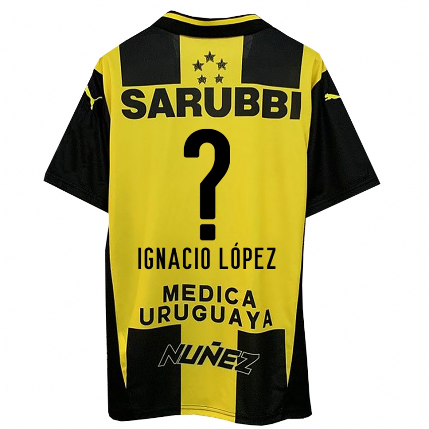 נשים Ignacio López #0 צהוב שחור ג'רזי ביתית 2025/26 חולצה קצרה