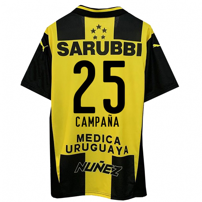 נשים מרטין קמפניה #25 צהוב שחור ג'רזי ביתית 2025/26 חולצה קצרה