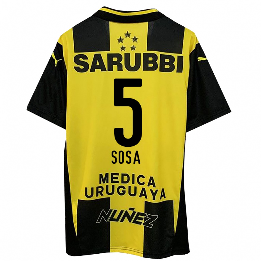 נשים איגנסיו סוסה #5 צהוב שחור ג'רזי ביתית 2025/26 חולצה קצרה