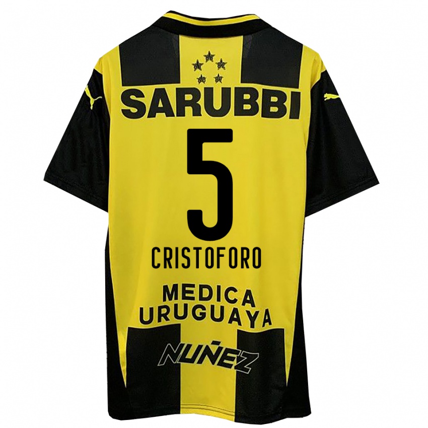 נשים סבסטיאן כריסטופורו #5 צהוב שחור ג'רזי ביתית 2025/26 חולצה קצרה נשים סבסטיאן כריסטופורו #5 צהוב שחור ג'רזי ביתית 2025/26 חולצה קצרה