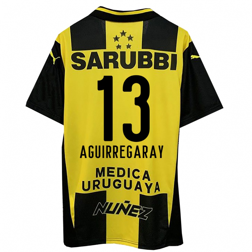 נשים מתיאס אגירגראי #13 צהוב שחור ג'רזי ביתית 2025/26 חולצה קצרה