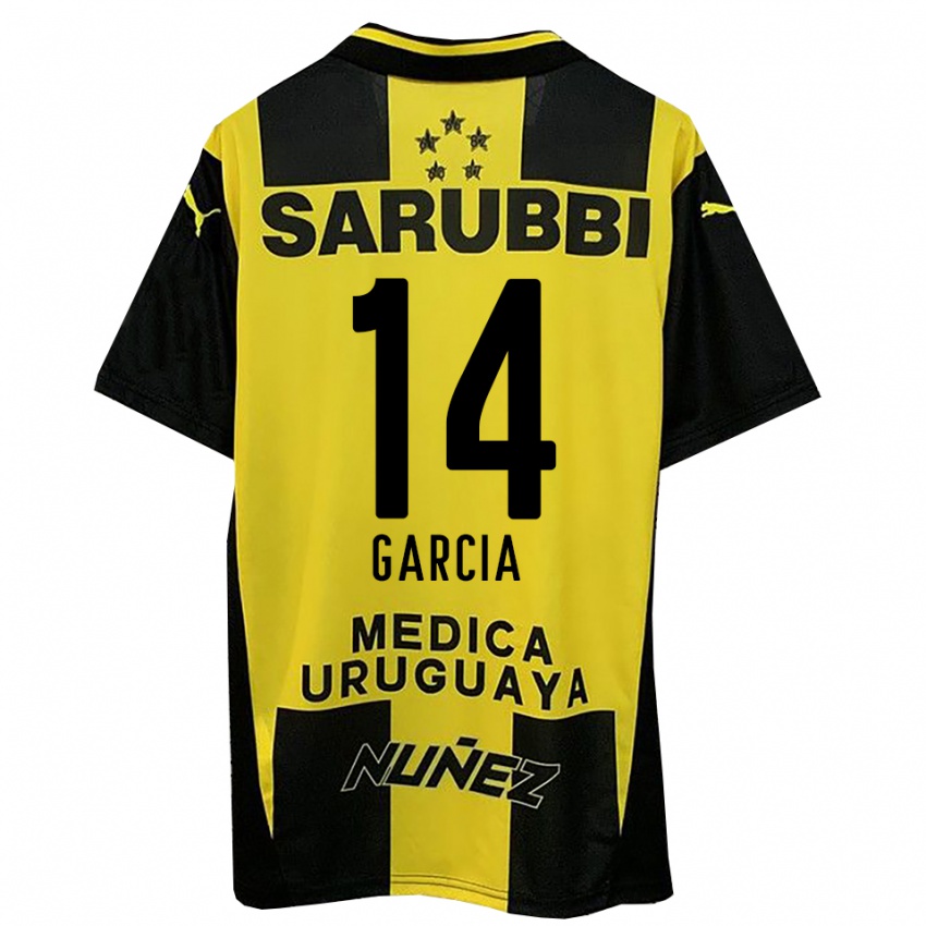 נשים דמיאן גרסיה #14 צהוב שחור ג'רזי ביתית 2025/26 חולצה קצרה