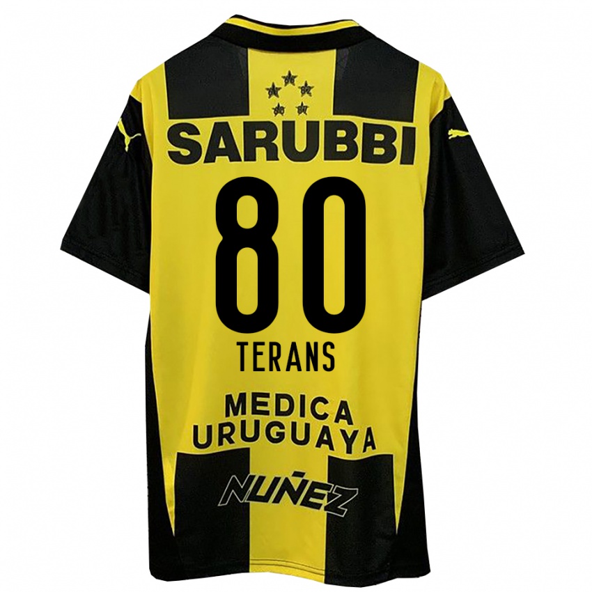 נשים דויד טראנס #80 צהוב שחור ג'רזי ביתית 2025/26 חולצה קצרה