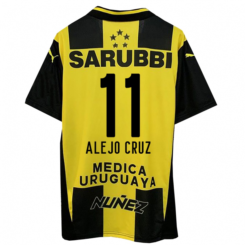 נשים אלחו קרוז #11 צהוב שחור ג'רזי ביתית 2025/26 חולצה קצרה