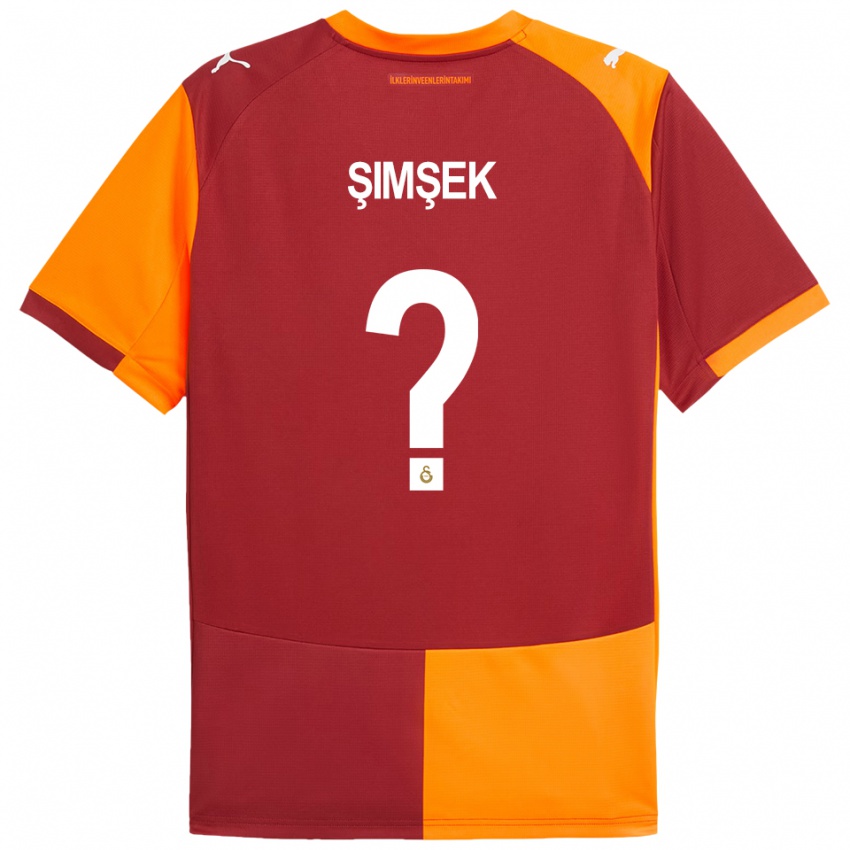 נשים Abdulsamet Şimşek #0 אדום כתום ג'רזי ביתית 2025/26 חולצה קצרה