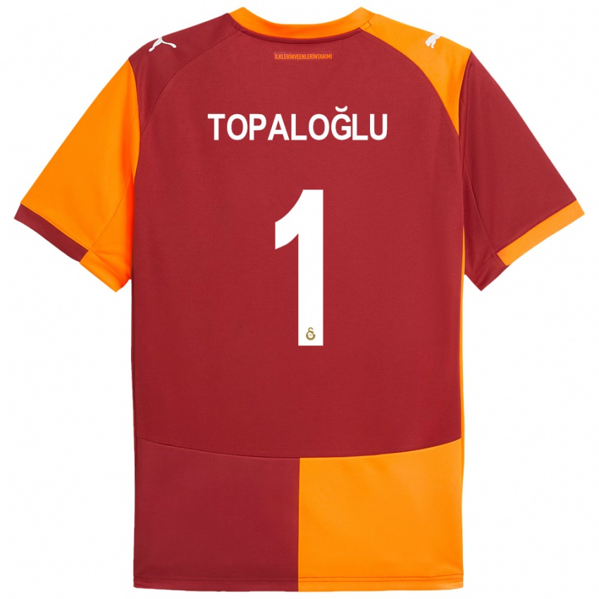 נשים Eren Topaloğlu #1 אדום כתום ג'רזי ביתית 2025/26 חולצה קצרה