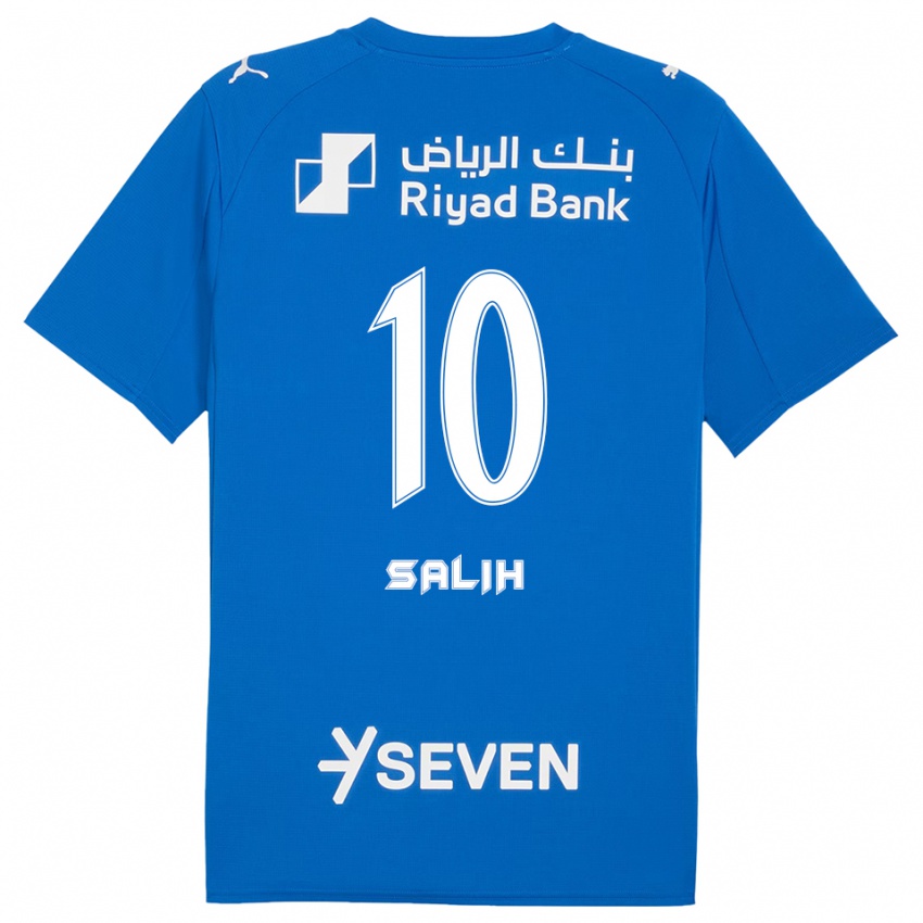 נשים Zakia Salih #10 כחול לבן ג'רזי ביתית 2025/26 חולצה קצרה