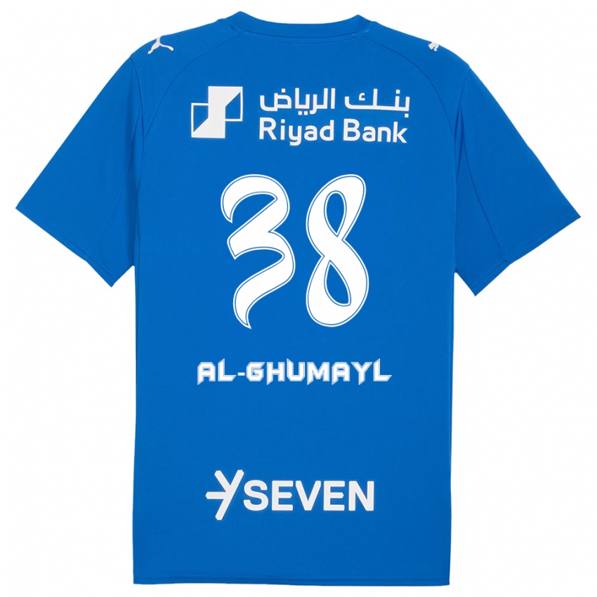 נשים Turki Al-Ghumayl #38 כחול לבן ג'רזי ביתית 2025/26 חולצה קצרה