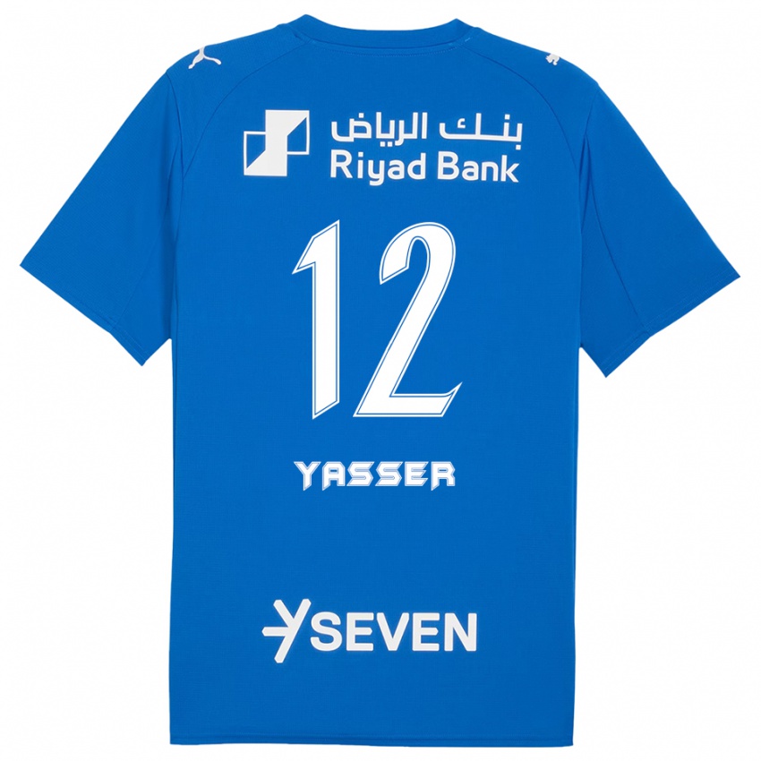 נשים יאסר אל-שהראני #12 כחול לבן ג'רזי ביתית 2025/26 חולצה קצרה