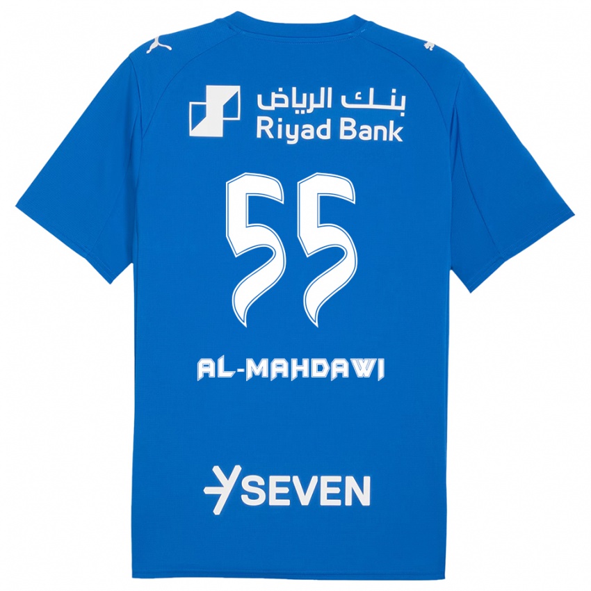 נשים Ali Al-Mahdawi #55 כחול לבן ג'רזי ביתית 2025/26 חולצה קצרה