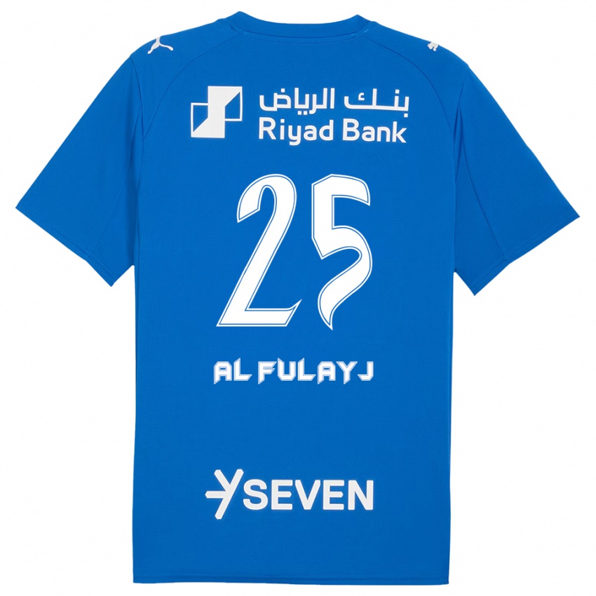 נשים Alhanouf Al Fulayj #25 כחול לבן ג'רזי ביתית 2025/26 חולצה קצרה