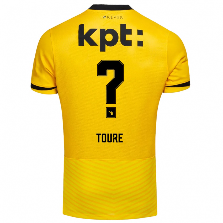 נשים Luc Toure #0 צהוב שחור ג'רזי ביתית 2025/26 חולצה קצרה נשים Luc Toure #0 צהוב שחור ג'רזי ביתית 2025/26 חולצה קצרה