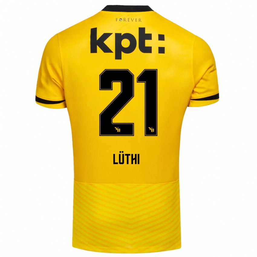 נשים ג׳אניס לוטהי #21 צהוב שחור ג'רזי ביתית 2025/26 חולצה קצרה