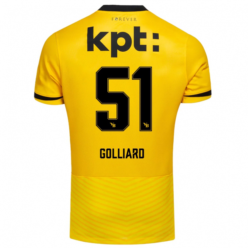 נשים תיאו גוליארד #51 צהוב שחור ג'רזי ביתית 2025/26 חולצה קצרה נשים תיאו גוליארד #51 צהוב שחור ג'רזי ביתית 2025/26 חולצה קצרה