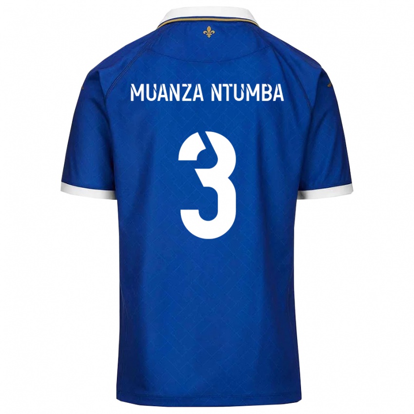 נשים Olivier Muanza Ntumba #3 כחול זהב ג'רזי ביתית 2025/26 חולצה קצרה