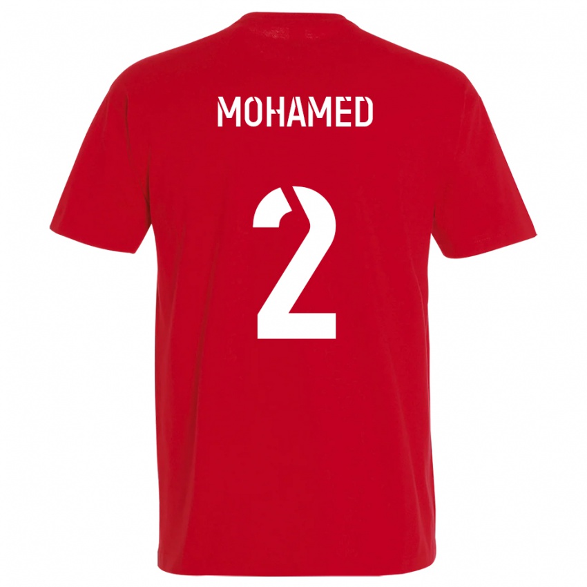 נשים Yanis Mohamed #2 אדום צהוב ג'רזי ביתית 2025/26 חולצה קצרה