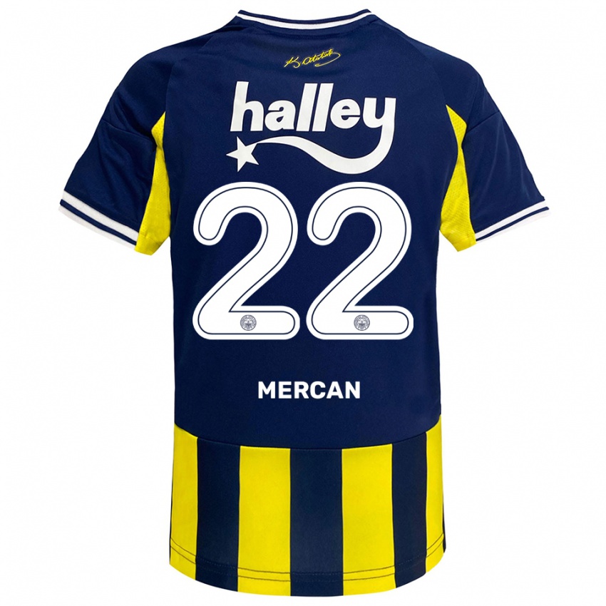 נשים לבנט מארג׳אן #22 צהוב כחול נייבי לבן ג'רזי ביתית 2025/26 חולצה קצרה