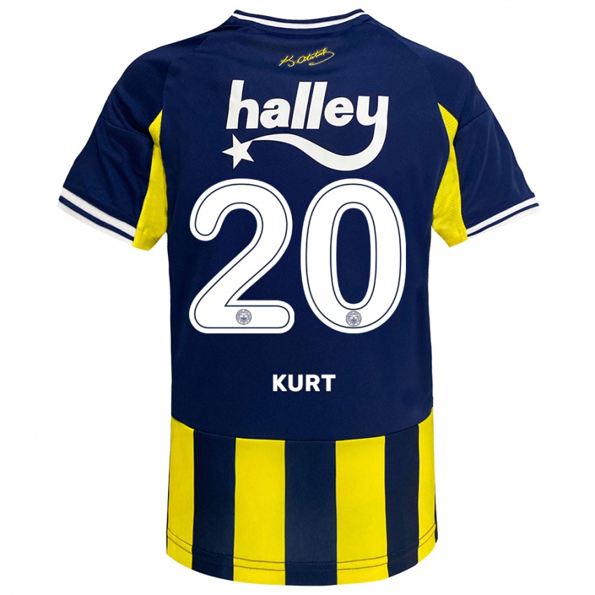 נשים Metehan Kurt #20 צהוב כחול נייבי לבן ג'רזי ביתית 2025/26 חולצה קצרה