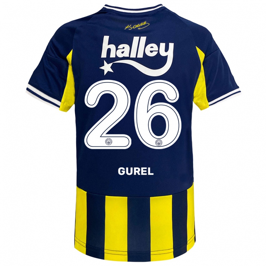 נשים קנסו גורל #26 צהוב כחול נייבי לבן ג'רזי ביתית 2025/26 חולצה קצרה