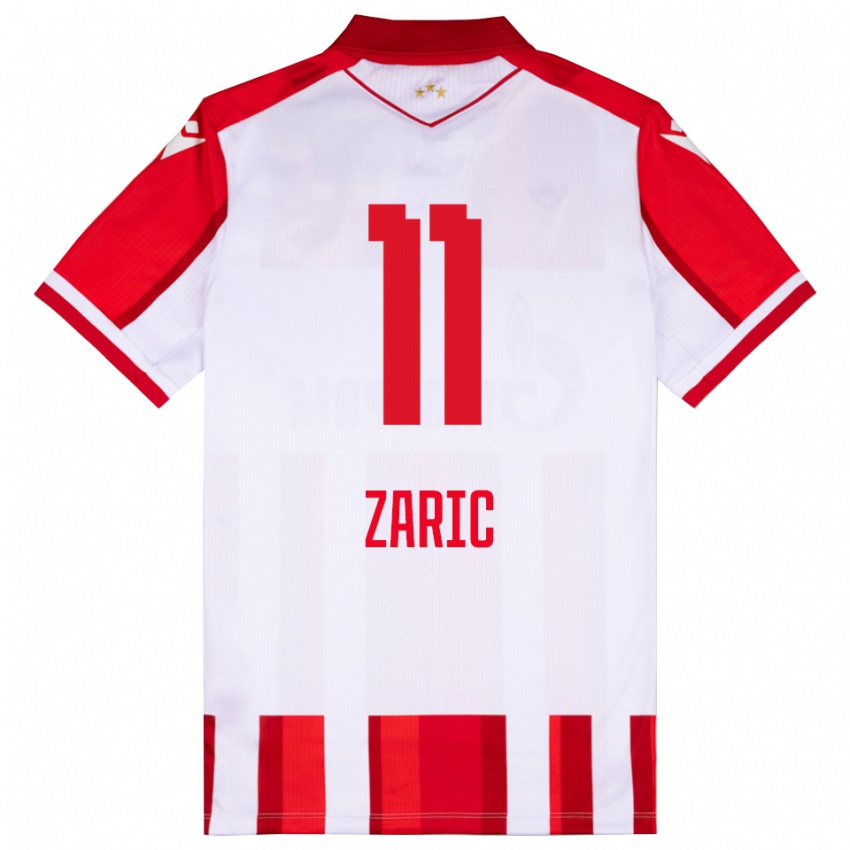 נשים לוקה זאריץ׳ #11 אדום לבן ג'רזי ביתית 2025/26 חולצה קצרה