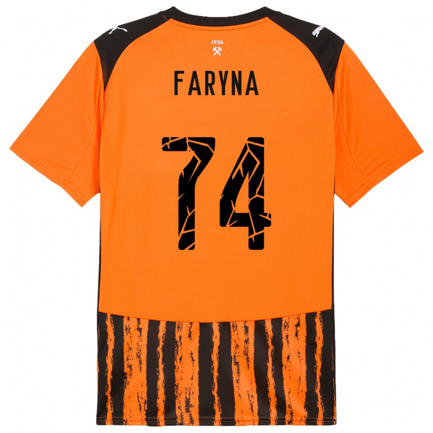 נשים מריאן פארינה #74 כתום שחור ג'רזי ביתית 2025/26 חולצה קצרה