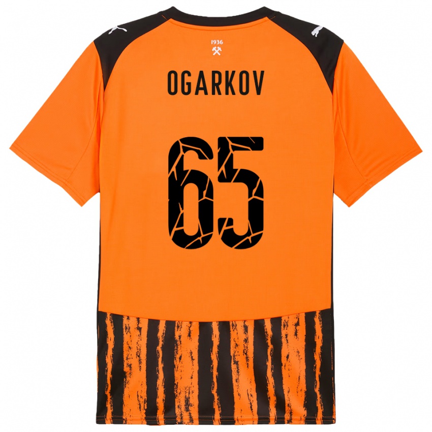 נשים Mykola Ogarkov #65 כתום שחור ג'רזי ביתית 2025/26 חולצה קצרה