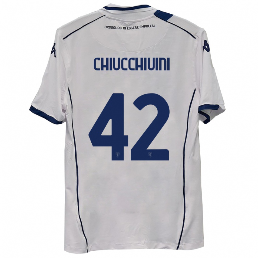 נשים לורנצו צ'יוקייני #42 כחול כהה הרחק ג'רזי 2025/26 חולצה קצרה