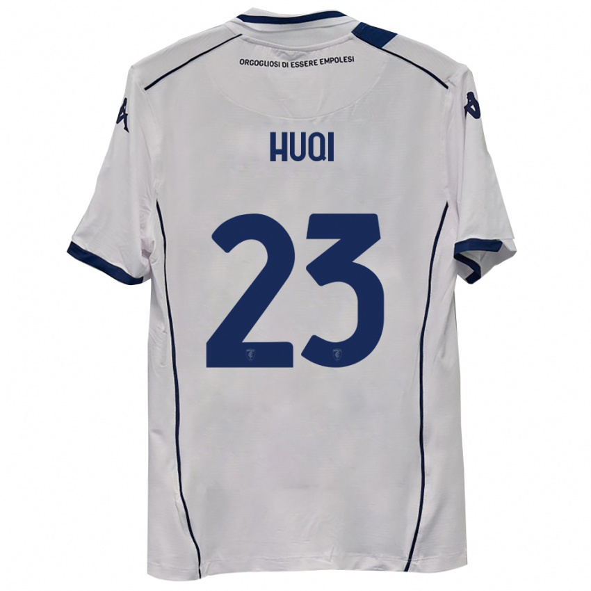 נשים Mattia Huqi #23 כחול כהה הרחק ג'רזי 2025/26 חולצה קצרה