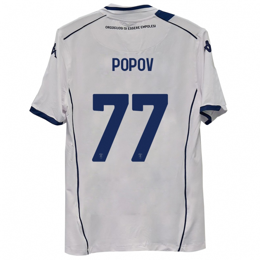נשים Bogdan Popov #77 כחול כהה הרחק ג'רזי 2025/26 חולצה קצרה