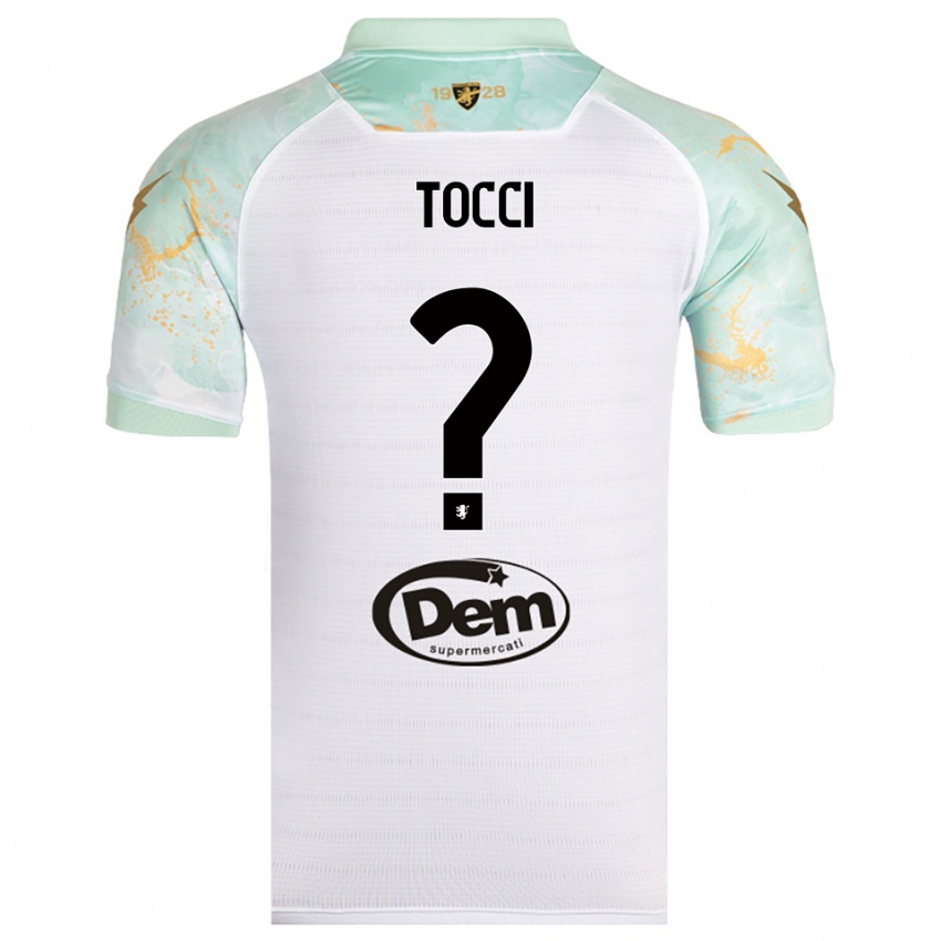 נשים Federico Tocci #0 לבן שחור הרחק ג'רזי 2025/26 חולצה קצרה