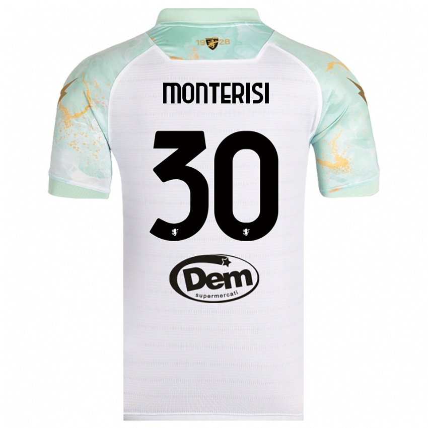 נשים אילריו מונטריסי #30 לבן שחור הרחק ג'רזי 2025/26 חולצה קצרה
