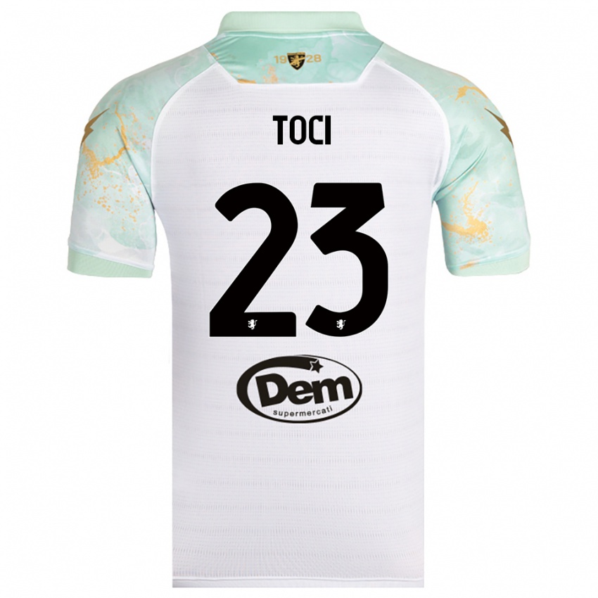 נשים מטאו טוצי #23 לבן שחור הרחק ג'רזי 2025/26 חולצה קצרה