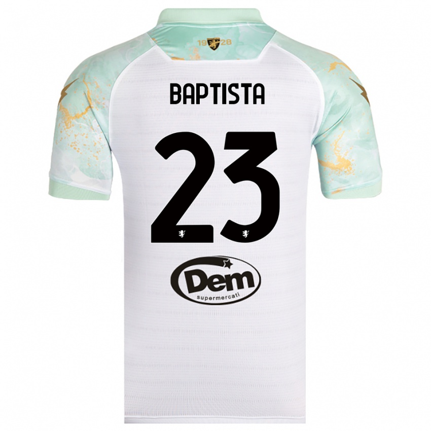 נשים ויקטור בפטיסטה אוליברה #23 לבן שחור הרחק ג'רזי 2025/26 חולצה קצרה