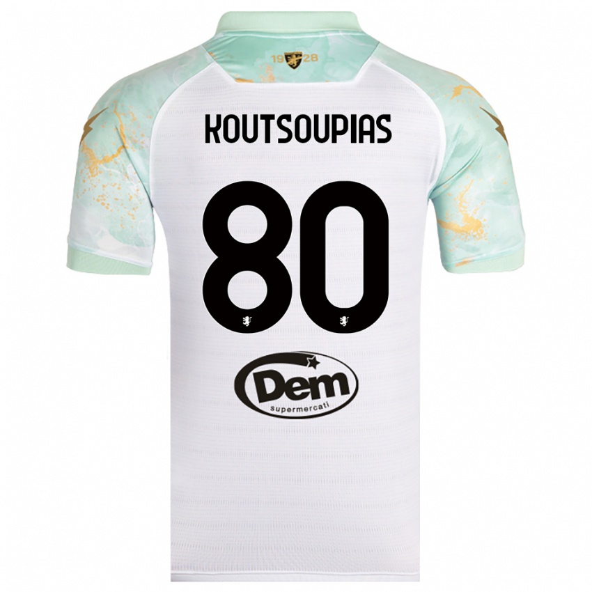 נשים איליאס קוטסופיאס #80 לבן שחור הרחק ג'רזי 2025/26 חולצה קצרה