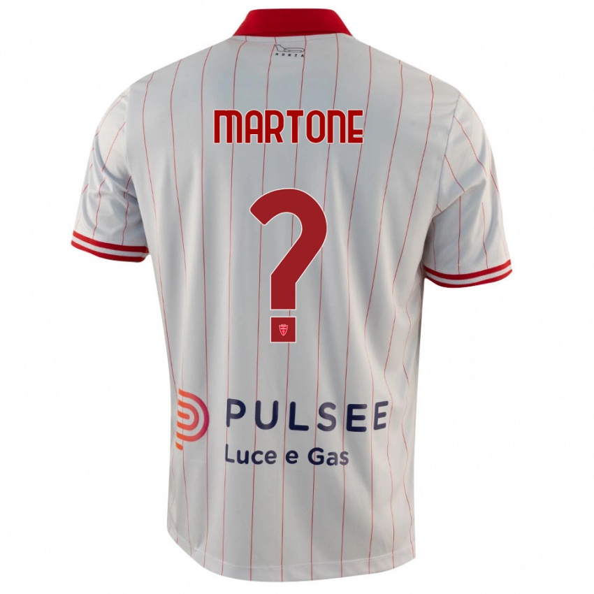 נשים Giuseppe Martone #0 לבן אדום כחול הרחק ג'רזי 2025/26 חולצה קצרה