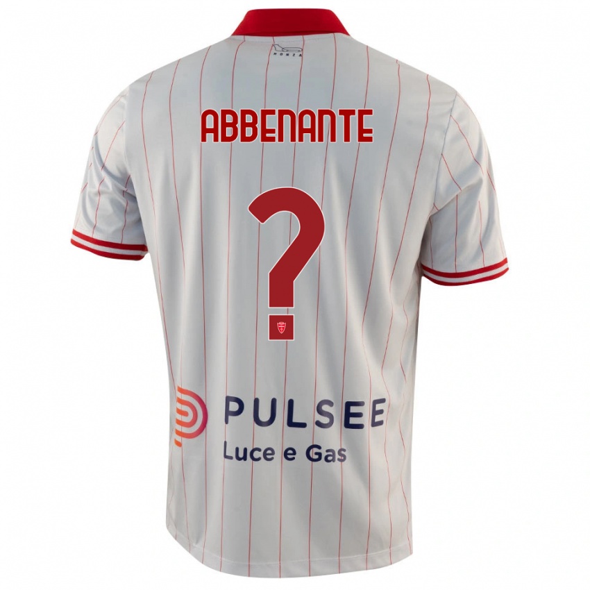 נשים Alessandro Abbenante #0 לבן אדום כחול הרחק ג'רזי 2025/26 חולצה קצרה