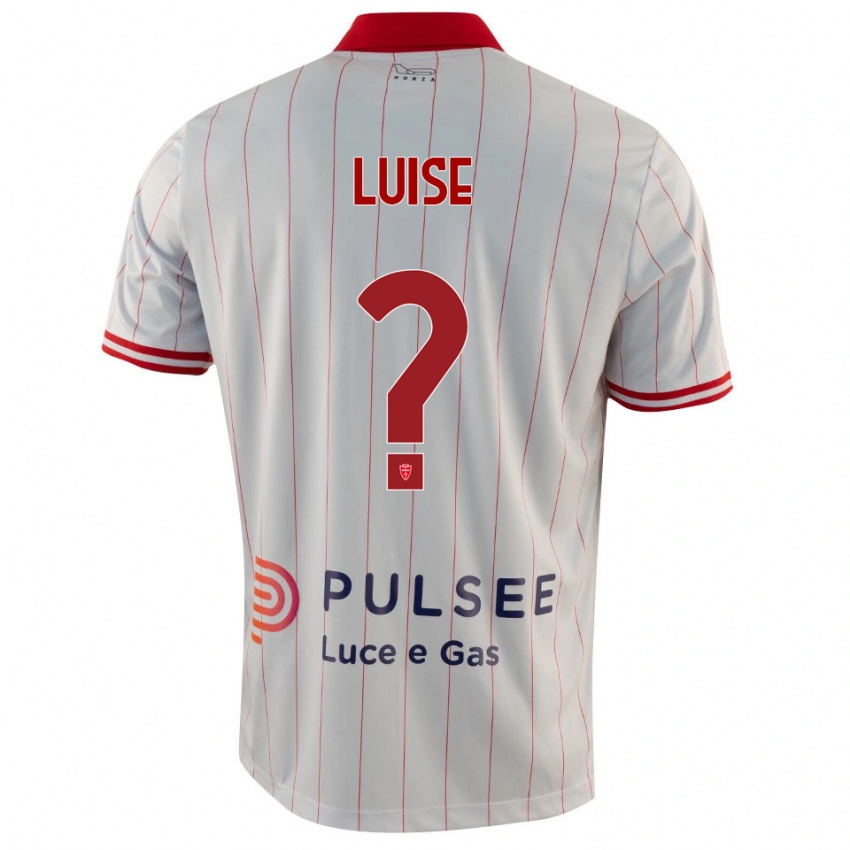 נשים Marco Luise #0 לבן אדום כחול הרחק ג'רזי 2025/26 חולצה קצרה