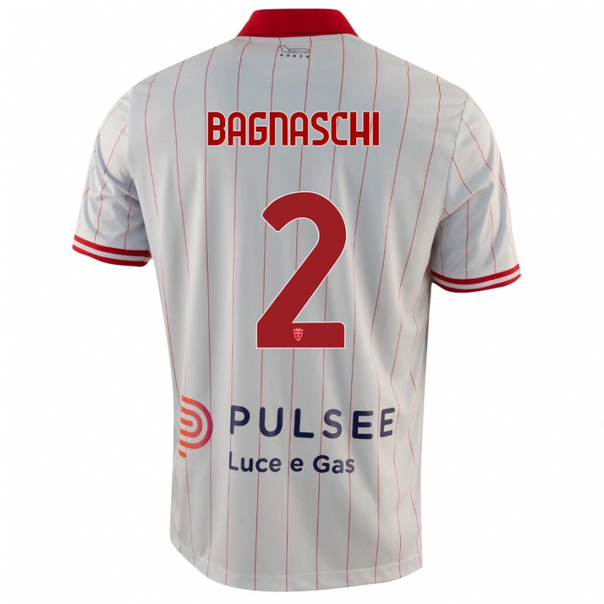 נשים Alessandro Bagnaschi #2 לבן אדום כחול הרחק ג'רזי 2025/26 חולצה קצרה