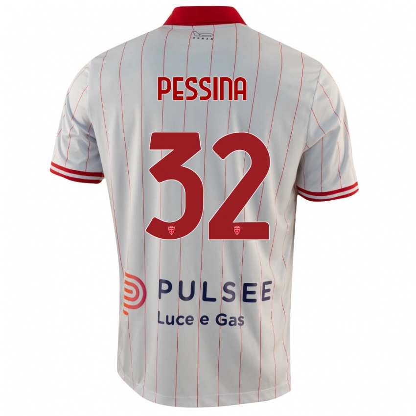 נשים מתאו פסינה #32 לבן אדום כחול הרחק ג'רזי 2025/26 חולצה קצרה