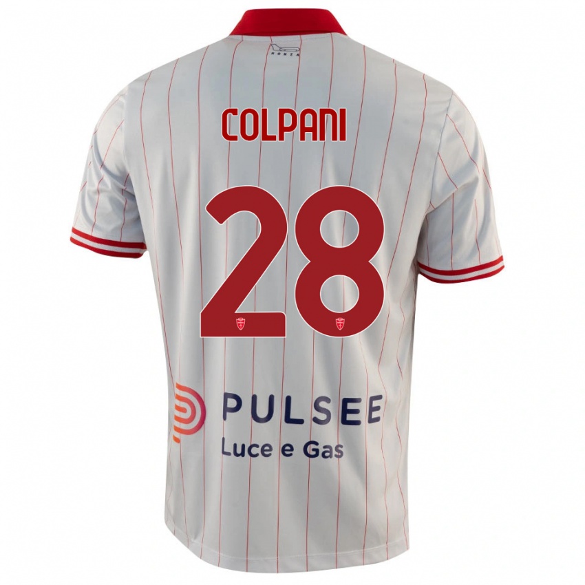 נשים אנדראה קולפאני #28 לבן אדום כחול הרחק ג'רזי 2025/26 חולצה קצרה