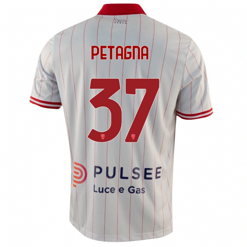 נשים אנדראה פטאנייה #37 לבן אדום כחול הרחק ג'רזי 2025/26 חולצה קצרה